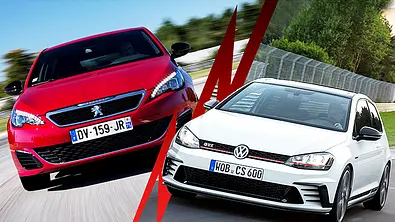 VW Golf GTI Clubsport/Peugeot 308 GTi - Foto: Montage/AUTO ZEITUNG