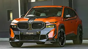 Blick von schräg vorne auf den BMW XM von G-Power. - Foto: G-Power