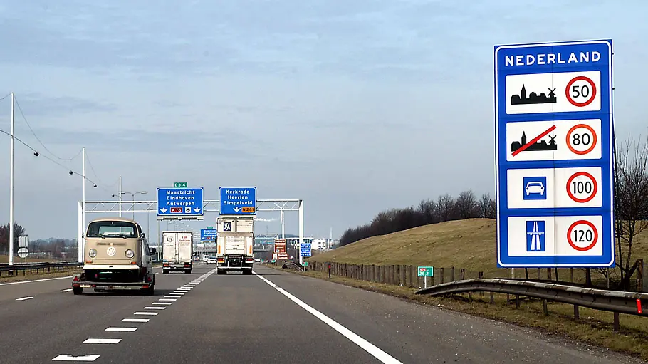 Grenzübergang in die Niederlande.