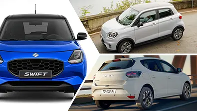 Collage aus Suzuki Swift, Leapmotor T03 und Dacia Sandero. - Foto: Hersteller/Collage:AUTO ZEITUNG Collage aus Suzuki Swift, Leapmotor T03 und Dacia Sandero. - Foto: Hersteller/Collage:AUTO ZEITUNG