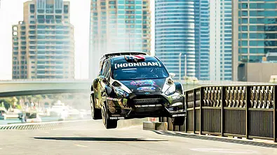 Ford Fiesta ST RX43 von Ken Block in Gymkhana 8