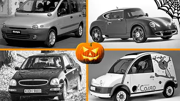 Halloween-Collage der hässlichsten Autos - Foto: Collage AUTO ZEITUNG