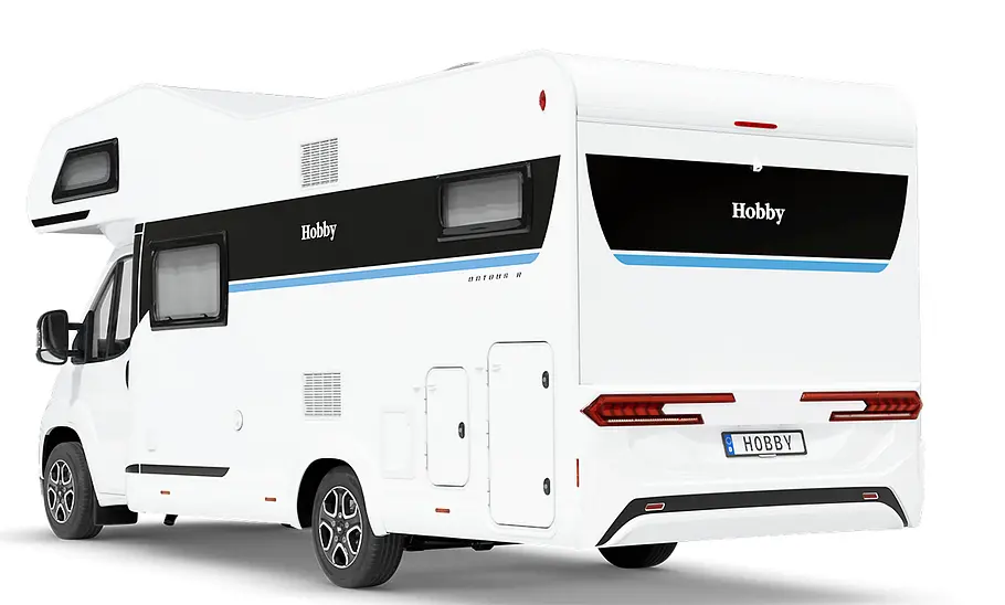 Hobby Ontour A (2025) Der Hobby Ontour A (2025) auf einer Studioaufnahme von schräg hinten.