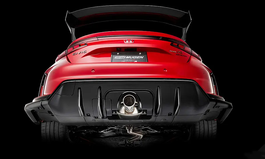 Blick auf den Diffusor des Honda Civic Type R Mugen Group A.