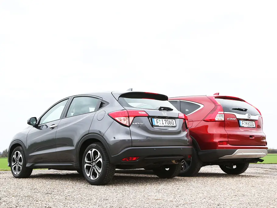 Honda CR-V vs. HR-V im SUV-Vergleichstest Honda CR-V H-RV SUV Vergleichstest