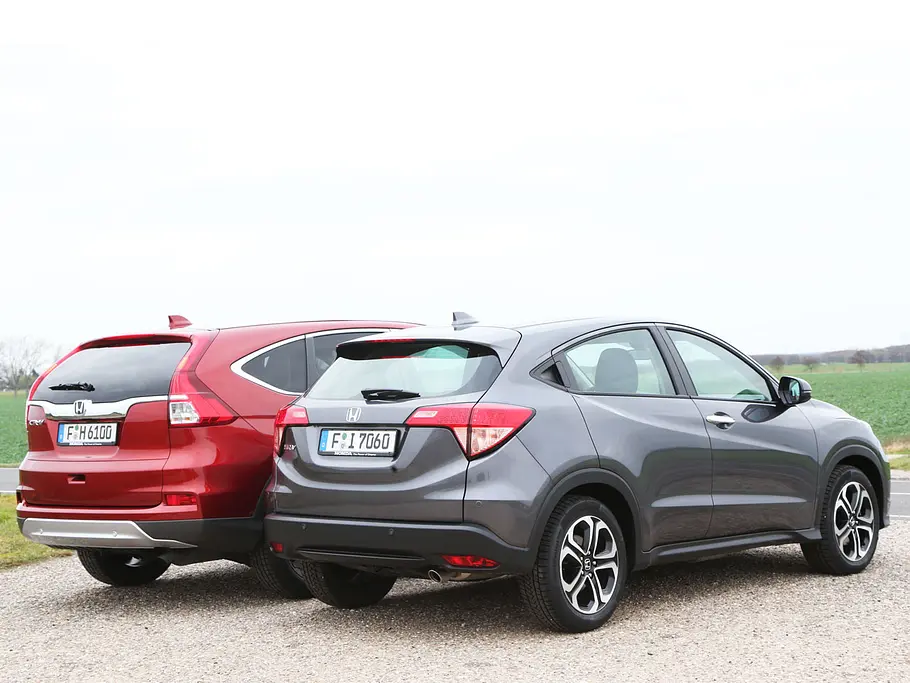 Honda CR-V vs. HR-V im SUV-Vergleichstest Honda CR-V H-RV SUV Vergleichstest