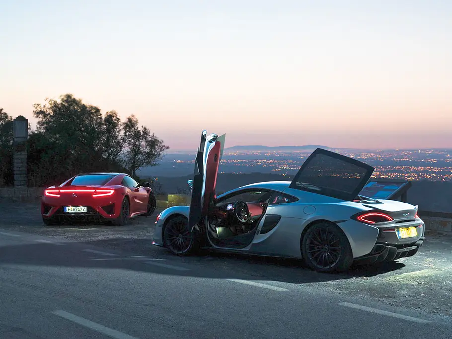 Honda NSX/McLaren 570GT: Vergleich Honda NSX/McLaren 570GT: Vergleich