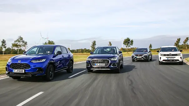 Honda ZR-V/Audi Q3/Cupra Ateca/Citroën C5 Aircross - Foto: Daniela Loof Honda ZR-V/Audi Q3/Cupra Ateca/Citroën C5 Aircross - Foto: Daniela Loof