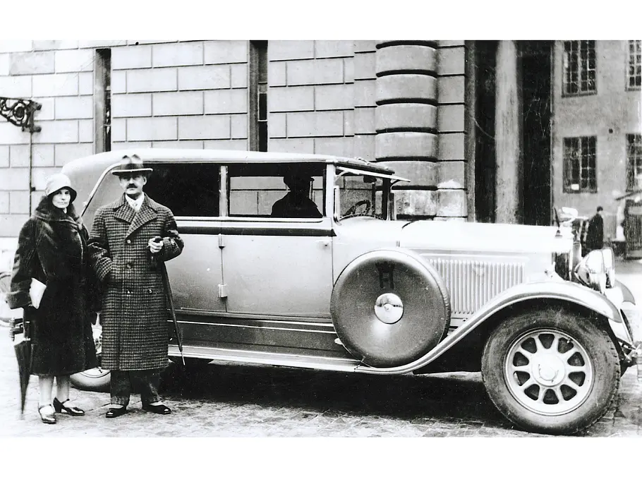 1929: NOBLE KUNDSCHAFT Horch Historie Geschichte Bilder Audi Autogeschichte Thomas Mann Horch 8 Typ 350 „Berline transformable“