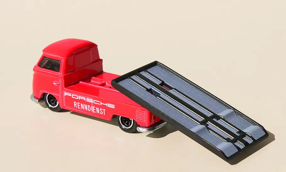 VW Transporter T1 Pickup von Hot Wheels; Modellauto; Spielzeugauto; Draufsicht