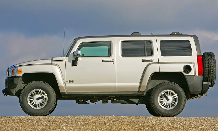 Hummer H3 Der Hummer H3 stehend seitlich
