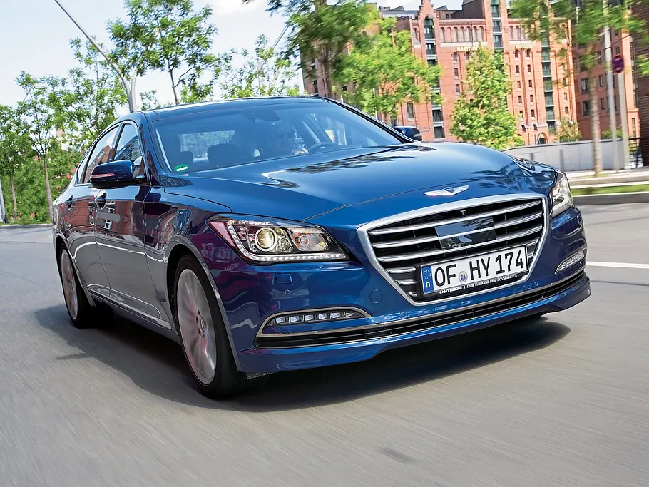 hyundai genesis 2015 3.8 v6 gdi test limousine front