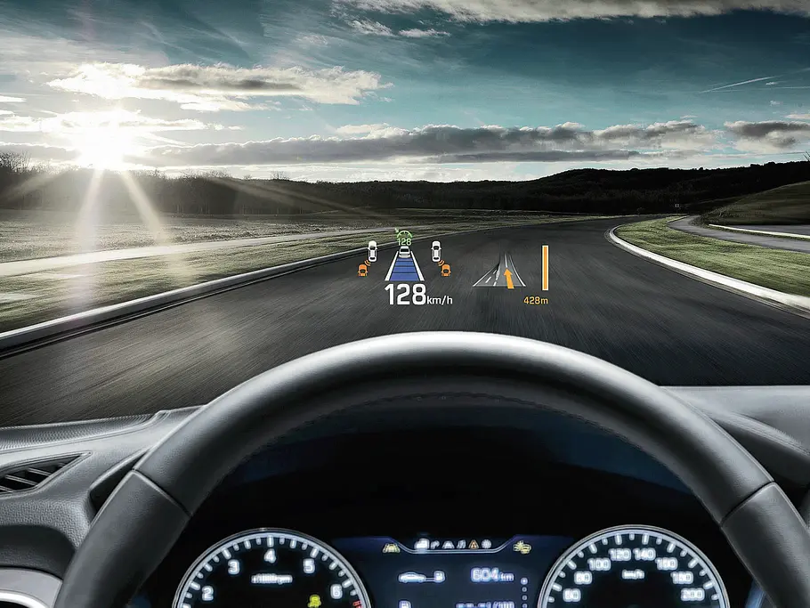 hyundai genesis 2015 3.8 v6 gdi test limousine head-up-display