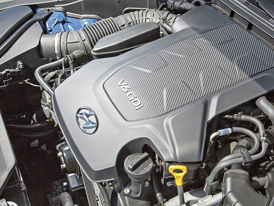 hyundai genesis 2015 3.8 v6 gdi test limousine motor
