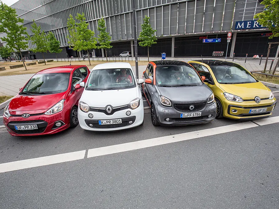Hyundai i10/VW Up/Renault Twingo/Smart Forfour: Vergleich