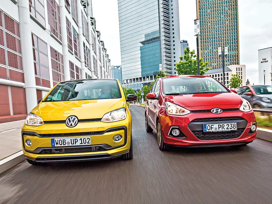Hyundai i10/VW Up/Renault Twingo/Smart Forfour: Vergleich