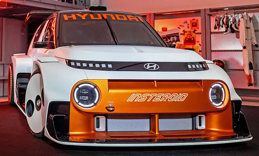 Hyundai Insteroid Der Hyundai Insteroid stehend von vorne.