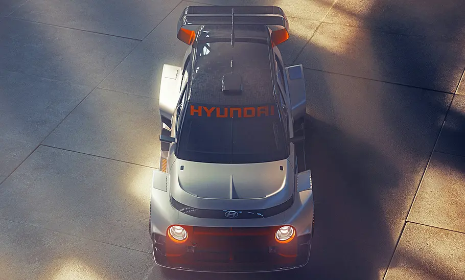 Hyundai Insteroid Der Hyundai Insteroid stehend von oben.