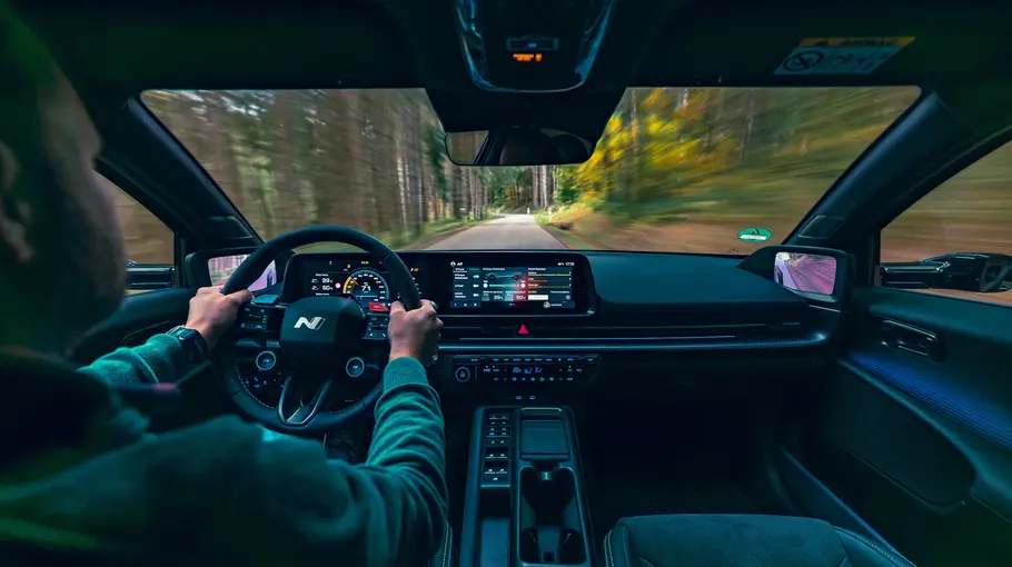 Das Interieur des Hyundai Ioniq 6 N.