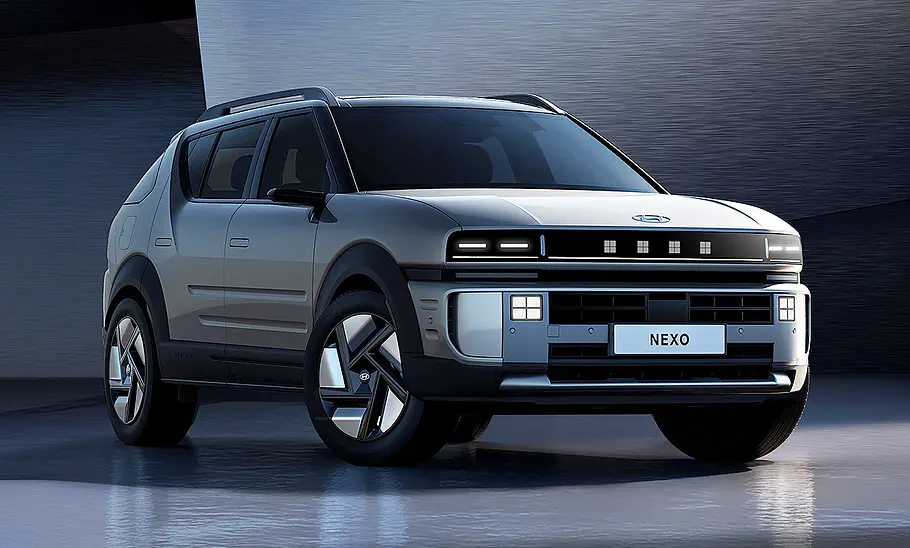 Hyundai Nexo (2025) Blick von schräg vorne auf den Hyundai Nexo (2025).