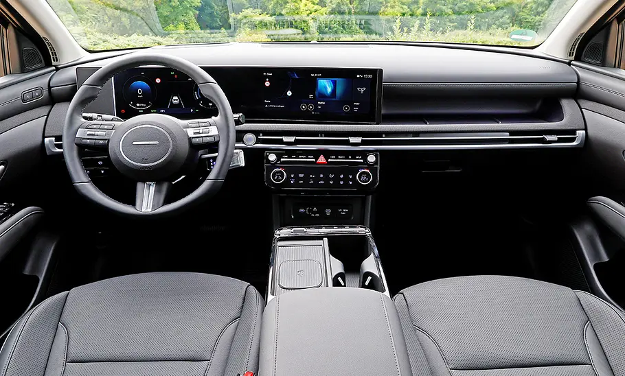 Das Cockpit des Hyundai Tucson Facelift (2024)
