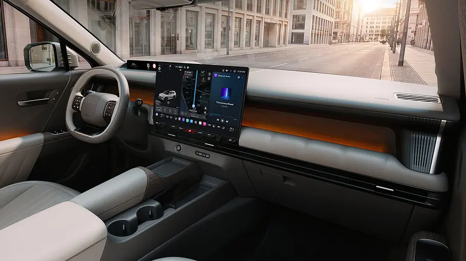 Hyundai Tucson (2027) Das Cockpit des Hyundai Tucson (2027) mit Blick von der Seite rechts.
