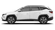 Blick von der Seite auf den Hyundai Tucson. - Foto: Carwow