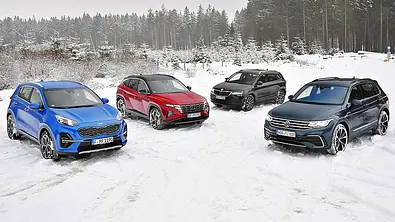 Kia Sportage/Hyundai Tucson/Skoda Karoq/VW Tiguan - Foto: Zbigniew Mazar