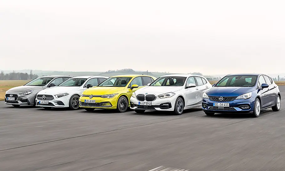 Hyundai i30/Mercedes A-Klasse/VW Golf/BMW 1er/Opel Astra