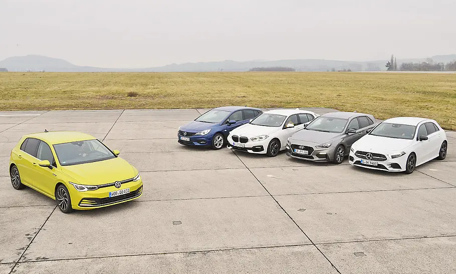 VW Golf/Opel Astra/BMW 1er/Hyundai i30/Mercedes A-Klasse
