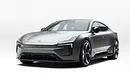 Blick von schräg vorne auf den elektrischen GT Polestar 5 (2025). - Foto: Polestar