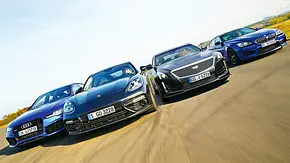 M6 Gran Coupé/CTS-V/Panamera Turbo/RS 7 Sportback: Test - Foto: Daniela Loof M6 Gran Coupé/CTS-V/Panamera Turbo/RS 7 Sportback: Test - Foto: Daniela Loof