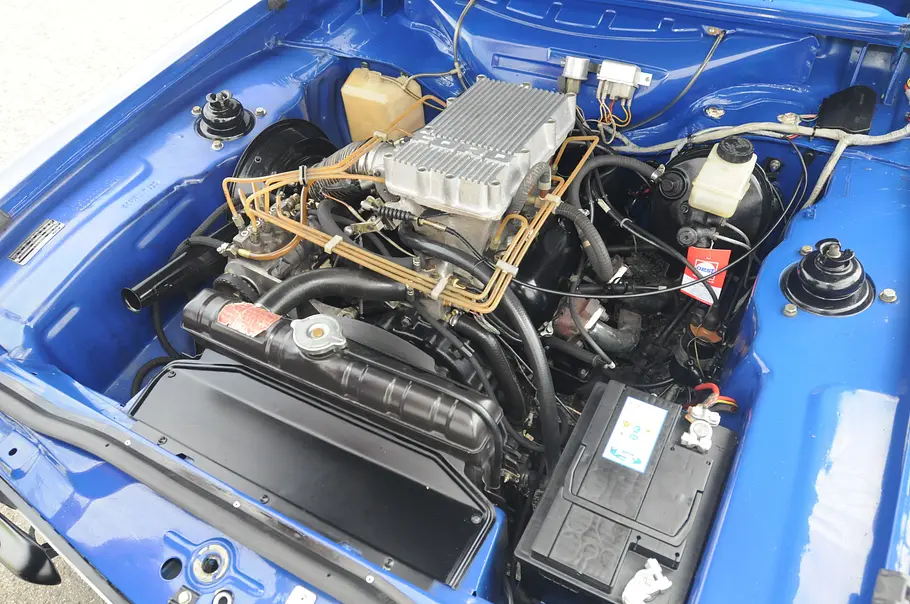 Der Motor des Ford Capri RS 2600. 