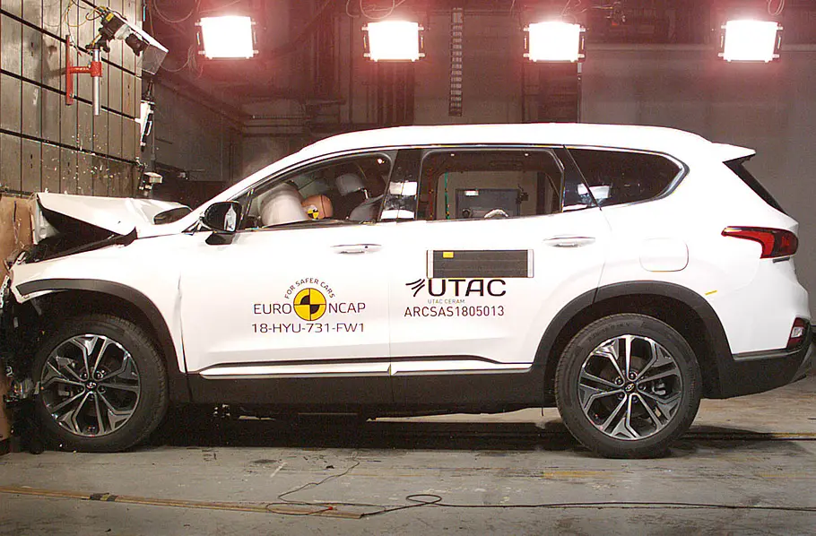 Hyundai Santa Fe (2018) im Crashtest