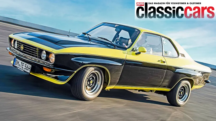 Opel Manta TE 2800 Der Opel Manta TE 2800 fahrend von schräg vorne