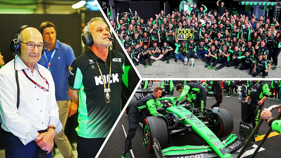 Collage des Sauber F1-Teams