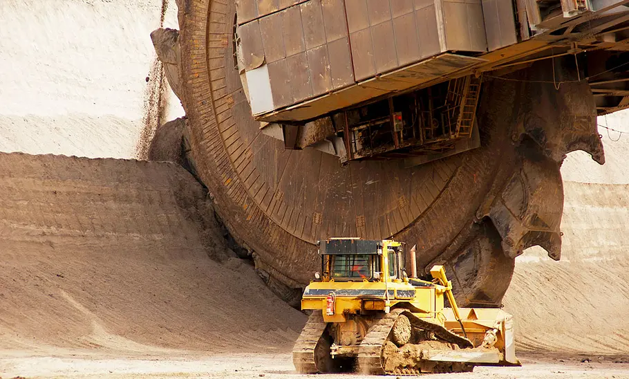 Bagger 293 Das Schaufelrad des Bagger 293.