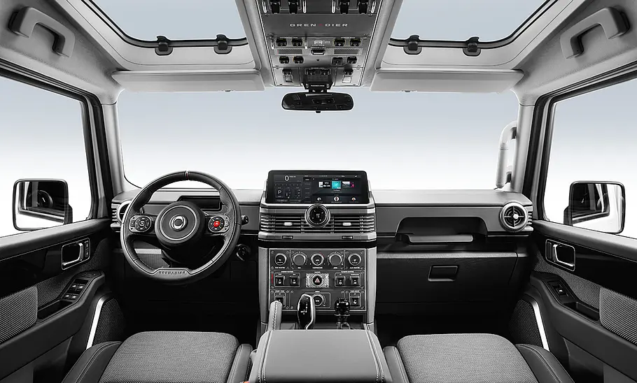 Das Cockpit des Ineos Grenadier (2022).