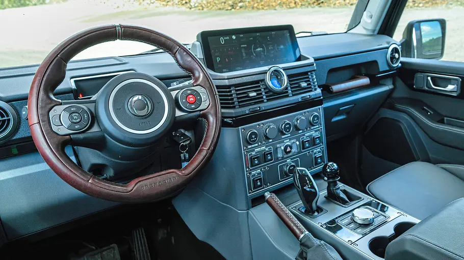 Ineos Grenadier Trialmaster X LeTech Das Cockpit im Ineos Grenadier Trialmaster X LeTech.