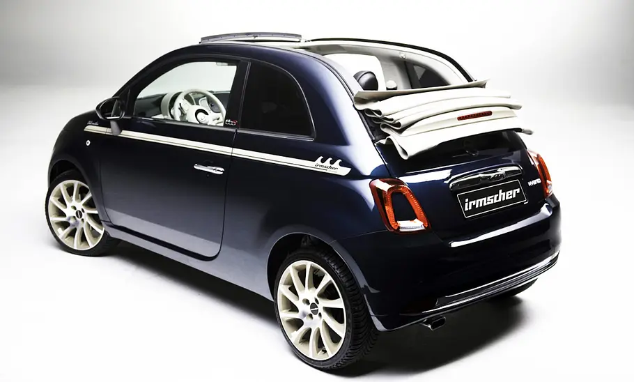 Fiat 500C von Irmscher Fiat 500C von Irmscher schräg hinten