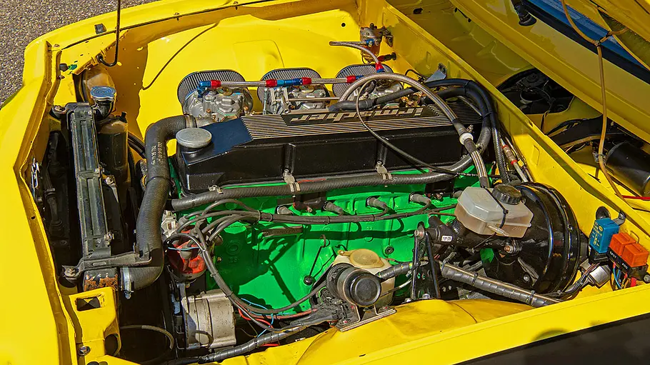 Der Motor des Irmscher Opel Commodore B GS/E.