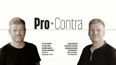 Ist modernes Autodesign langweilig und beliebig? Das Pro & Contra von Johannes Riegsinger (links) und Martin Urbanke im Kommentar. - Foto: AUTO ZEITUNG