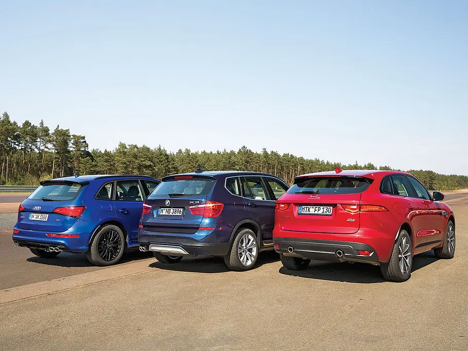 Audi SQ5/BMW X3/Jaguar F-Pace: Vergleich