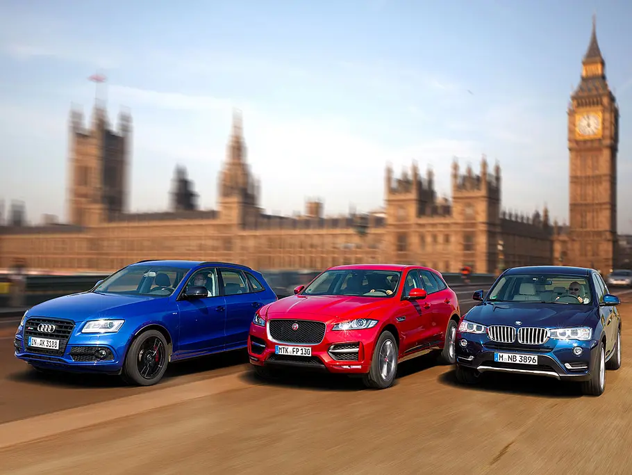 Audi SQ5/Jaguar F-Pace/BMW X3: Vergleich