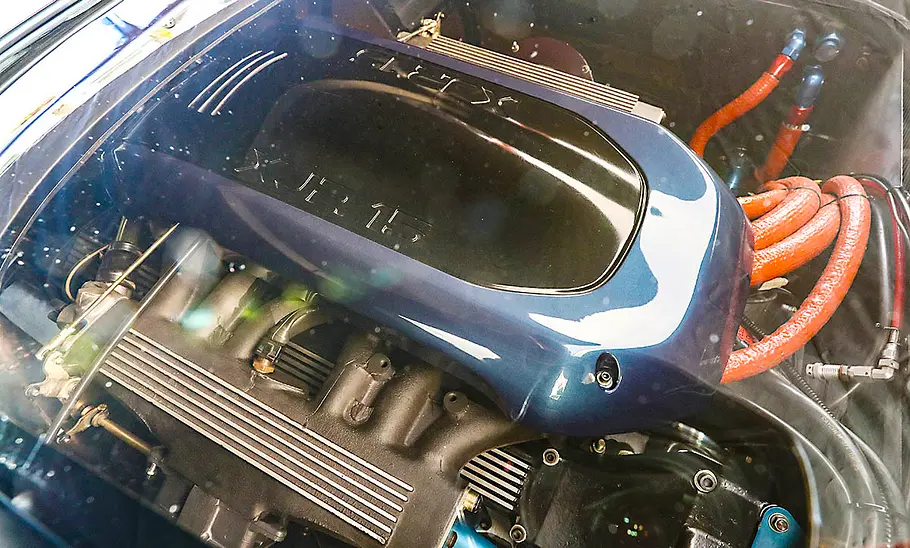 Der Motor des Jaguar XJR-15.