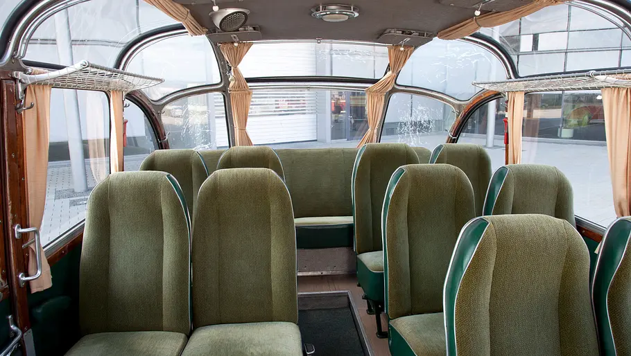 Kässbohrer Setra S8 Der Passagierraum des Kässbohrer Setra S8.