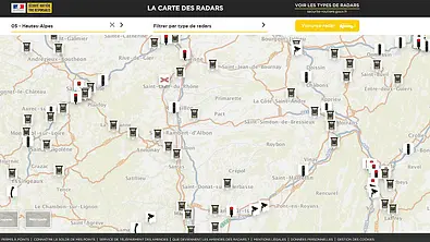 Radarfallen in Frankreich: Karte veröffentlicht - Foto: radars.securite-routiere.gouv.fr