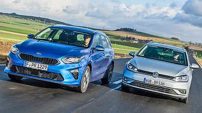 Kia Ceed SW/VW Golf Variant: Test - Foto: Frank Ratering