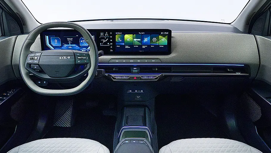 Kia EV2 Das Cockpit des Kia EV2.