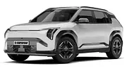 Der Kia EV3 von schräg vorne links. - Foto: Carwow